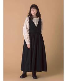 Samansa Mos2 | 【ゆべし×Samansa Mos2】前後2WAYジャンスカ(ワンピース)