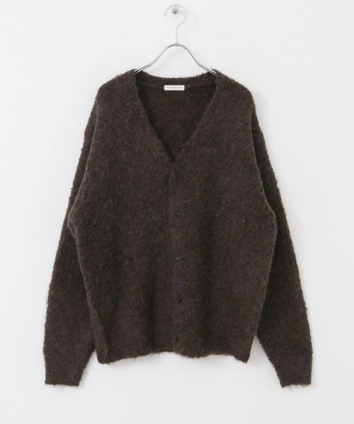 URBAN RESEARCH DOORS（アーバンリサーチドアーズ）の「MIXカラー ヘアリーニットカーディガン（カーディガン/ボレロ・メンズ・ブルー/チャコールグレー/ブラウン・MEDIUM/LARGE）」の13枚目の写真