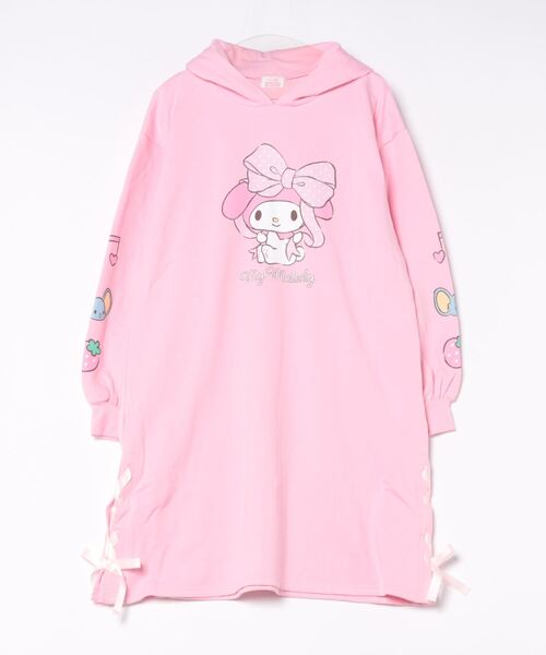 sanrio(サンリオ)の「親子お揃い サンリオ なりきるレースアップ 裏起毛ワンピース 9995A(ワンピース・レディース・ブラック/その他24/その他25/ライトブルー・F)」の2枚目の写真