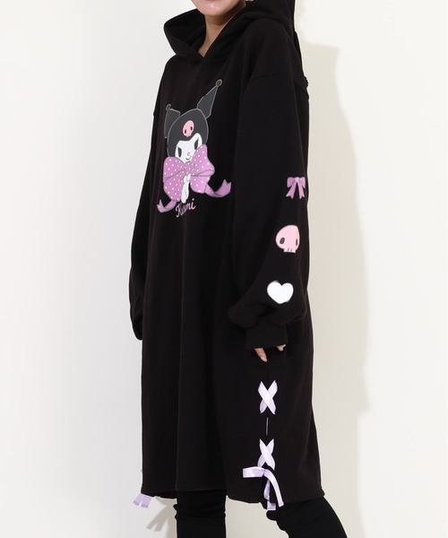 sanrio(サンリオ)の「親子お揃い サンリオ なりきるレースアップ 裏起毛ワンピース 9995A(ワンピース・レディース・ブラック/その他24/その他25/ライトブルー・F)」の9枚目の写真