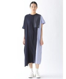 zuccaズッカ ブルー半袖ワンピースカットソー ZUCCa｜ズッカのワンピース（半袖）通販 - ZOZOTOWN