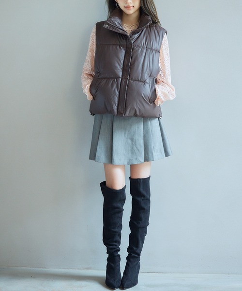 4401  KEITH　ダウンロング裾フリルベスト42 4401 KEITH ダウンロング裾フリルベスト42 KEITH - キース公式サイト