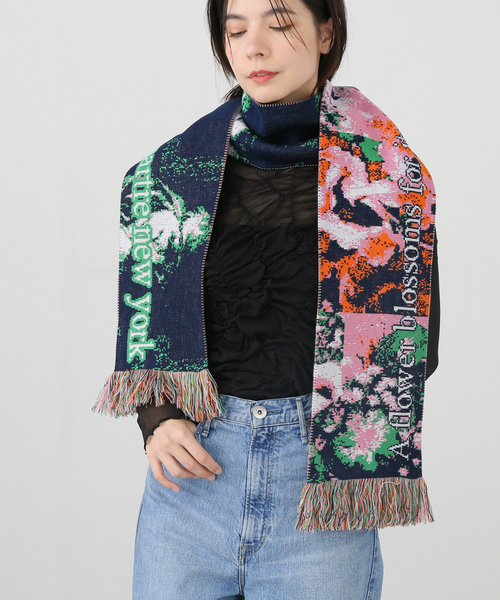 Montmartre New York モンマルトルニュ ヨ ク Pink Oeil Scarf S 70