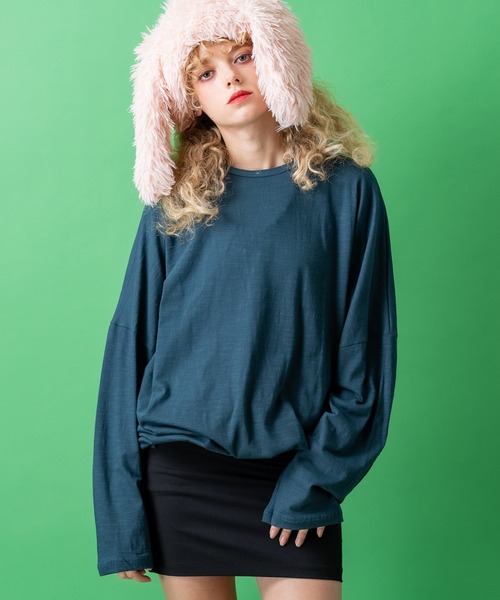 a.p.o.v.（エーピーオービー）の「a.p.o.v. オーバーサイズウォッシュスラブカットソー（Tシャツ/カットソー・メンズ・ホワイト/ブラック/グレー/イエロー/ピンク/カーキ/オレンジ/アイボリー/ターコイズブルー/ブルー/レッド/マスタード・ONESIZE）」の6枚目の写真