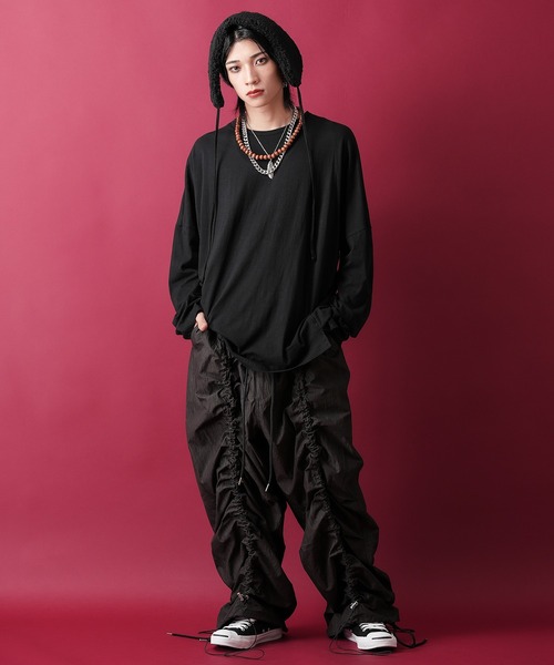 a.p.o.v.（エーピーオービー）の「a.p.o.v. オーバーサイズウォッシュスラブカットソー（Tシャツ/カットソー・メンズ・ホワイト/ブラック/グレー/イエロー/ピンク/カーキ/オレンジ/アイボリー/ターコイズブルー/ブルー/レッド/マスタード・ONESIZE）」の22枚目の写真