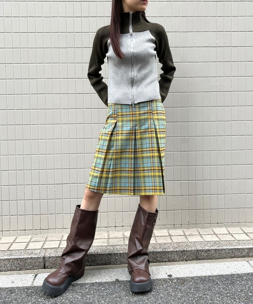 sevens(セブンズ)の「【sevens】SK ハーフプリーツチェックスカート(スカート・レディース・ブルー・FREE)」の11枚目の写真