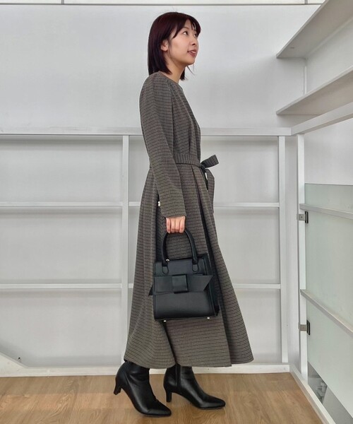 セール】【レディを高める】千鳥チェック柄令嬢ワンピース（ワンピース