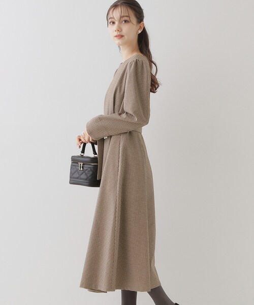 セール】【レディを高める】千鳥チェック柄令嬢ワンピース（ワンピース