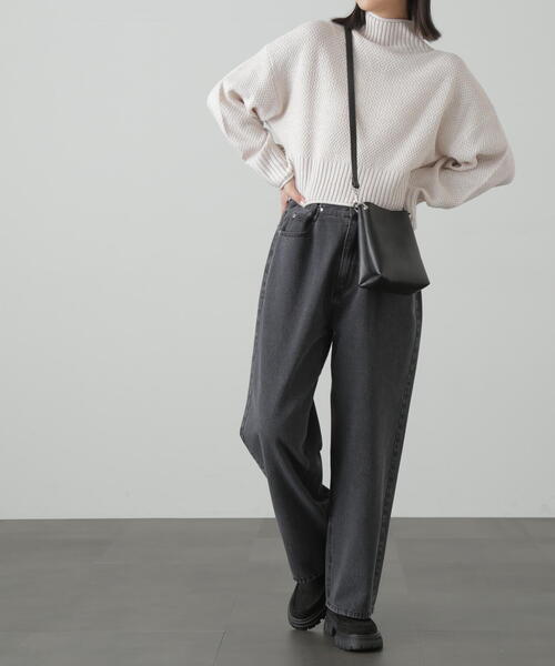 FREE'S MART（フリーズマート）の「鹿の子編みハイネックニット（ニット/セーター・レディース・ブルー系その他/イエロー/ホワイト/グレー・FREE）」の8枚目の写真