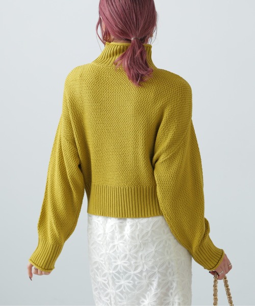 FREE'S MART（フリーズマート）の「鹿の子編みハイネックニット（ニット/セーター・レディース・ブルー系その他/イエロー/ホワイト/グレー・FREE）」の17枚目の写真
