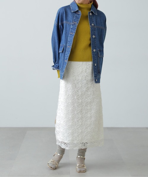 FREE'S MART（フリーズマート）の「鹿の子編みハイネックニット（ニット/セーター・レディース・ブルー系その他/イエロー/ホワイト/グレー・FREE）」の19枚目の写真