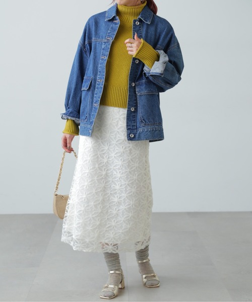 FREE'S MART（フリーズマート）の「鹿の子編みハイネックニット（ニット/セーター・レディース・ブルー系その他/イエロー/ホワイト/グレー・FREE）」の20枚目の写真