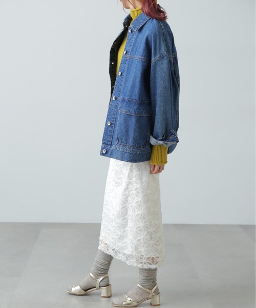 FREE'S MART（フリーズマート）の「鹿の子編みハイネックニット（ニット/セーター・レディース・ブルー系その他/イエロー/ホワイト/グレー・FREE）」の21枚目の写真