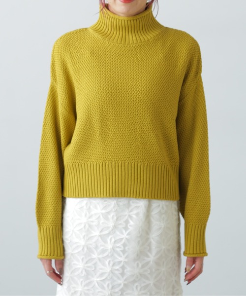 FREE'S MART（フリーズマート）の「鹿の子編みハイネックニット（ニット/セーター・レディース・ブルー系その他/イエロー/ホワイト/グレー・FREE）」の11枚目の写真