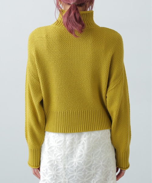 FREE'S MART（フリーズマート）の「鹿の子編みハイネックニット（ニット/セーター・レディース・ブルー系その他/イエロー/ホワイト/グレー・FREE）」の13枚目の写真