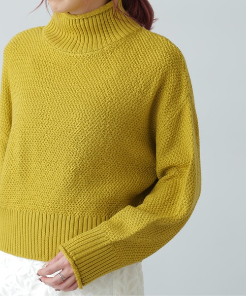 FREE'S MART（フリーズマート）の「鹿の子編みハイネックニット（ニット/セーター・レディース・ブルー系その他/イエロー/ホワイト/グレー・FREE）」の15枚目の写真