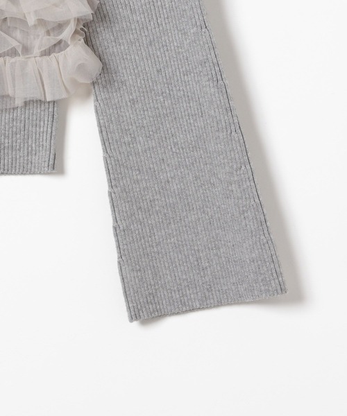 Heather（ヘザー）の「フリルキャミ/ニット2P　283920（ニット/セーター・レディース・グレー/アイボリー/ブラック・FREE）」の10枚目の写真