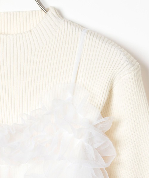 Heather（ヘザー）の「フリルキャミ/ニット2P　283920（ニット/セーター・レディース・グレー/アイボリー/ブラック・FREE）」の16枚目の写真