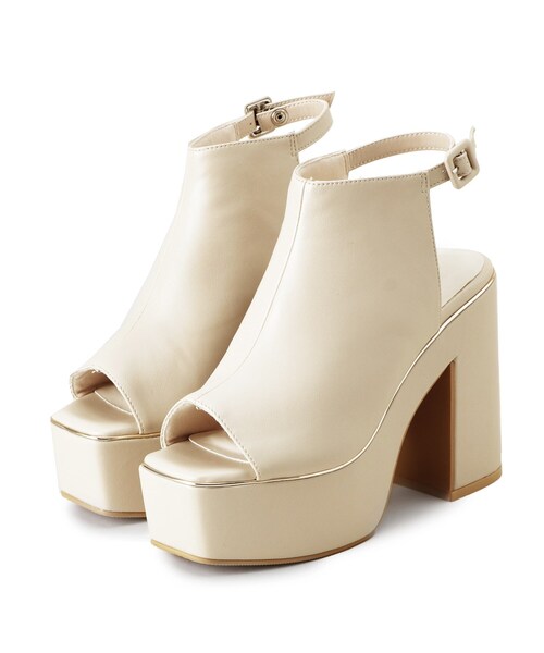 ESPERANZA(エスペランサ)の「【ラク盛り/サンダル】リピーター続出/脚長美脚 厚底ストラップサンダル(サンダル・レディース・アイボリー/ブラック系8/グレー系4/アイボリー系8/ブラック・LL/S/M/L)」の6枚目の写真