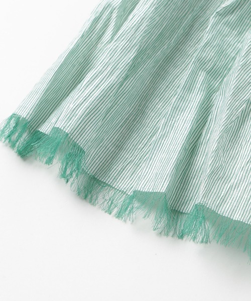 MEN'S BIGI（メンズビギ）の「ストライプワッシャー加工ストール（ストール/ショール・メンズ・ネイビー/ベージュ/グリーン・FREE）」の10枚目の写真