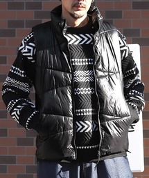 LUXSTYLE（ラグスタイル）の「斜めキルト中綿スタンドベストジャケット（その他アウター）」