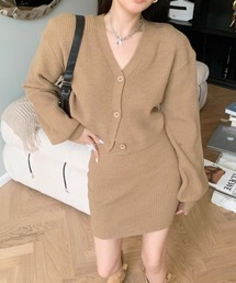 soor ベージュチェック カーディガン スカート 靴下セット soor ベージュチェック カーディガン スカート 靴下セット soor