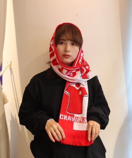 【Football Scarf】フットボールマフラー Crawley クローリー・タウンFC（マフラー）｜fridge（フリッジ）