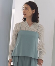 SOMELOSクロップド丈 ブラウス