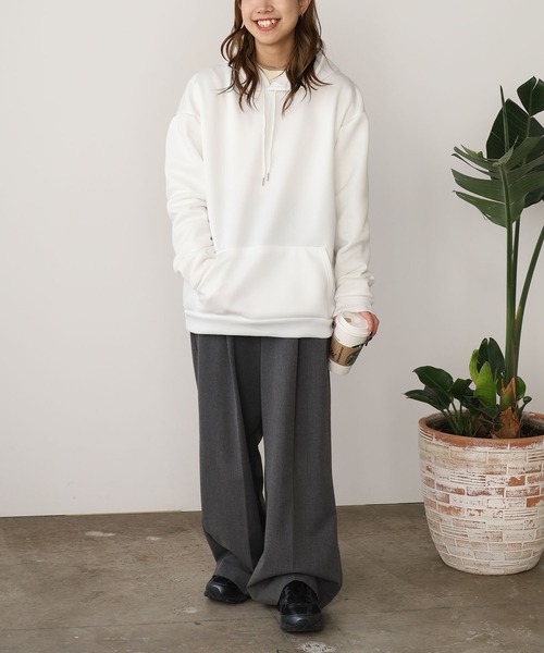 セール】Basic Pullover Hoodie Hoodie Solid Color