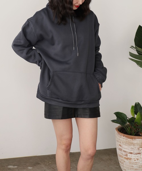 ROOPTOKYO（ループトウキョウ）の「Basic Pullover Hoodie Hoodie Solid Color / ベーシック プルオーバーパーカー フーディー 無地（パーカー・メンズ・ホワイト/チャコール/ブルー/グレー/ブラック・M/L/XL）」の17枚目の写真