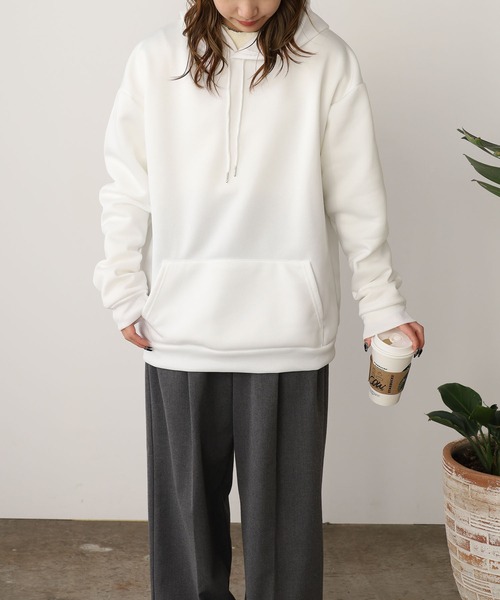 ROOPTOKYO（ループトウキョウ）の「Basic Pullover Hoodie Hoodie Solid Color / ベーシック プルオーバーパーカー フーディー 無地（パーカー・メンズ・ホワイト/チャコール/ブルー/グレー/ブラック・M/L/XL）」の10枚目の写真