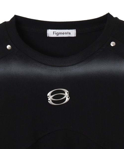 Figments(フィグメンツ)の「フェード加工メタルパッチプルオーバー(Tシャツ/カットソー・レディース・ブラック/ホワイト・FREE)」の12枚目の写真