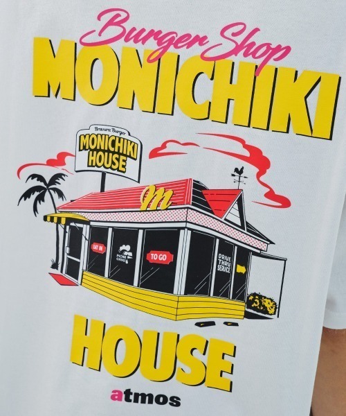 atmos pink(アトモスピンク)の「atmos pink x MONICHIKI HOUSE Address T-Shirt / アトモス ピンク モニチキ ハウス アドレス ティーシャツ 【SP】(Tシャツ/カットソー・レディース・ホワイト/ブラック/ピンク・L/M)」の6枚目の写真
