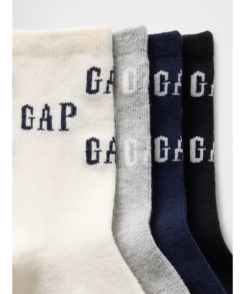 GAP(ギャップ)の「GAPロゴ ソックス 4足セット (幼児・ベビー)(ソックス/靴下・キッズ・マルチ・12-24 M/2-3 YRS/4-5 YRS)」の2枚目の写真