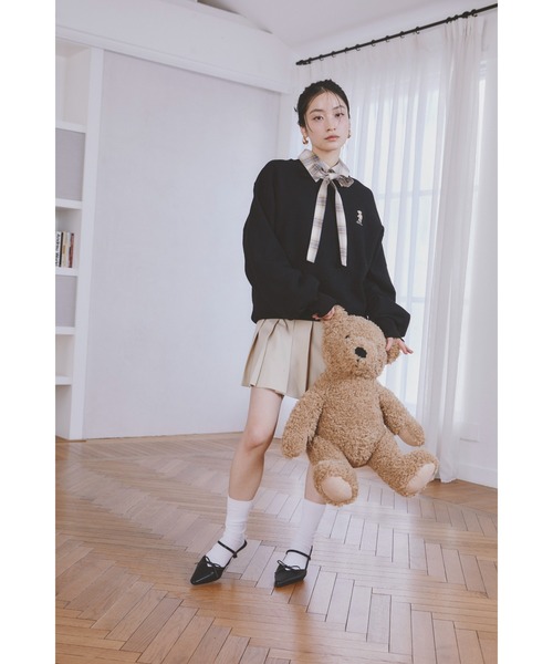 LILY BROWN（リリーブラウン）の「【ZOZO限定アイテム】Lily Bearリブソックス（ソックス/靴下・レディース・グレー/レッド/ホワイト/イエロー/ネイビー・FREE）」の11枚目の写真