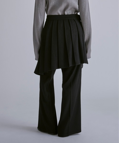 Ellno Loset（エルノロゼット）の「アシメプリーツラップスカート（スカート・メンズ・ブラック・LARGE/MEDIUM）」の7枚目の写真