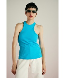 新品未使用タグ付 KARRY American sleeve tank ベージュ アメリカンスリーブ」に該当するレディースのタンクトップファッション