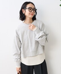 【セットアイテム】ショートスウェット ワッフルT セット