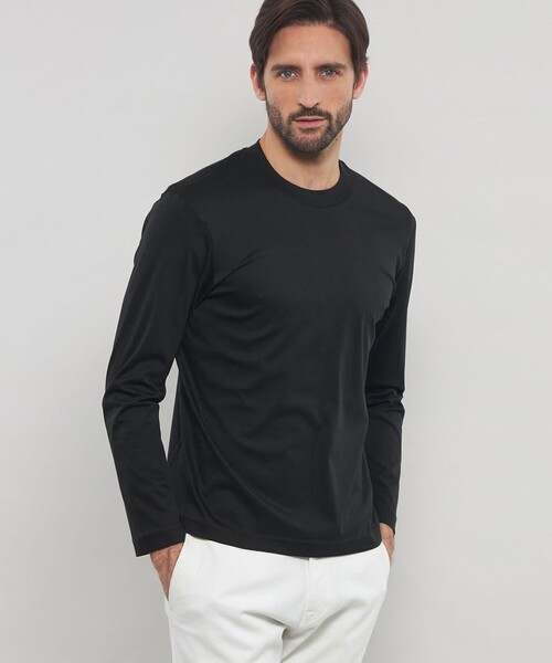 MACKINTOSH LONDON(マッキントッシュ ロンドン)の「ハイスペックスムースドレスロングTシャツ(Tシャツ/カットソー・メンズ・ブラック/グレー系その他2/ホワイト・M/XL/L)」の2枚目の写真