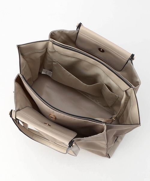 NICOLE white（ニコルホワイト）の「2ＷＡＹトートバッグ大（トートバッグ・レディース・グレー/モカ・FREE）」の12枚目の写真