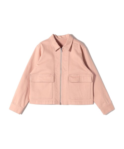 【24SS NEW】ANTEPRIMA_women / ブルゾンジャケット / ３色 セール】SHIPS Colors:〈洗濯機可能〉カラーデニム ジップアップ