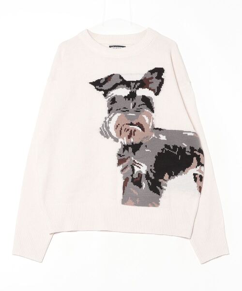 shesame(シーセム)の「jacquard dog knit(ニット/セーター・レディース・アイボリー/ブラウン/ネイビー・LARGE/MEDIUM)」の22枚目の写真