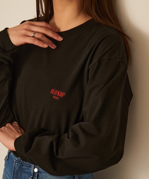 RED KAP（レッドキャップ）の「【RED KAP】限定商品 ヘビーウェイト インダストリアルワークロングスリーブTee　ワンポイントロゴ（Tシャツ/カットソー・メンズ・ホワイト/ネイビー/ブラック・L/M/S/LL）」の12枚目の写真