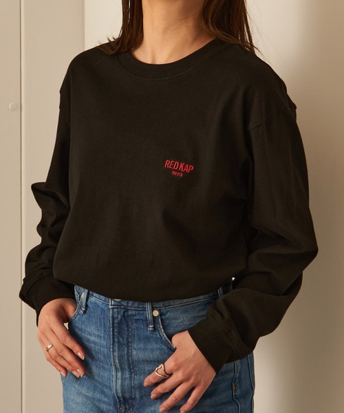 RED KAP（レッドキャップ）の「【RED KAP】限定商品 ヘビーウェイト インダストリアルワークロングスリーブTee　ワンポイントロゴ（Tシャツ/カットソー・メンズ・ホワイト/ネイビー/ブラック・L/M/S/LL）」の11枚目の写真