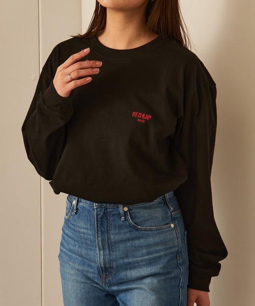 RED KAP（レッドキャップ）の「【RED KAP】限定商品 ヘビーウェイト インダストリアルワークロングスリーブTee　ワンポイントロゴ（Tシャツ/カットソー・メンズ・ホワイト/ネイビー/ブラック・L/M/S/LL）」の10枚目の写真