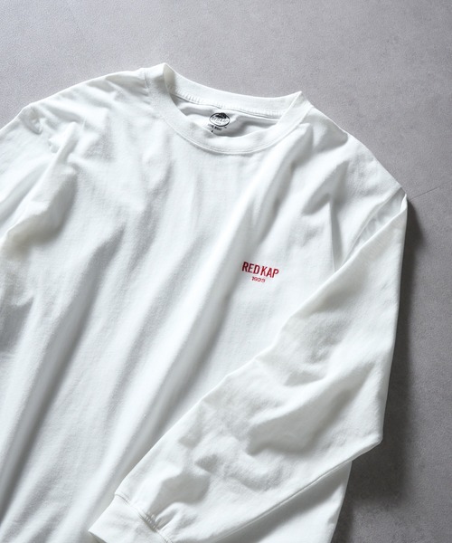 RED KAP（レッドキャップ）の「【RED KAP】限定商品 ヘビーウェイト インダストリアルワークロングスリーブTee　ワンポイントロゴ（Tシャツ/カットソー・メンズ・ホワイト/ネイビー/ブラック・L/M/S/LL）」の13枚目の写真