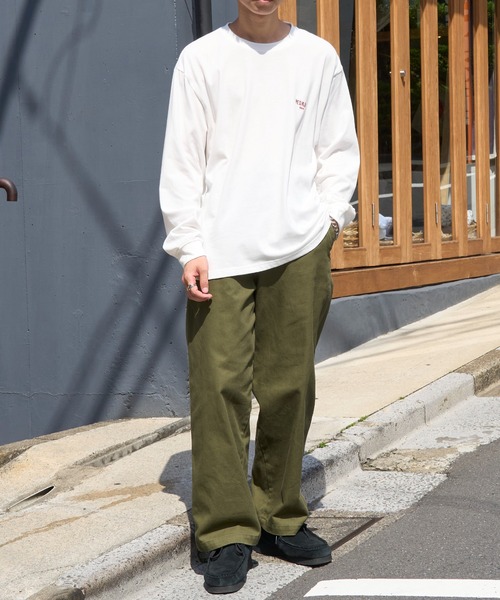 RED KAP（レッドキャップ）の「【RED KAP】限定商品 ヘビーウェイト インダストリアルワークロングスリーブTee　ワンポイントロゴ（Tシャツ/カットソー・メンズ・ホワイト/ネイビー/ブラック・L/M/S/LL）」の22枚目の写真