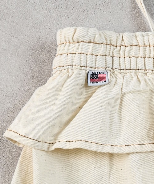 Life Support Products（ライフサポートプロダクツ）の「【COTTON from U.S.A】デニムキャミチュニック（チュニック・キッズ・ストライプ/キナリ/ネイビー・120/130/140/150/80/90/95/100/110）」の18枚目の写真