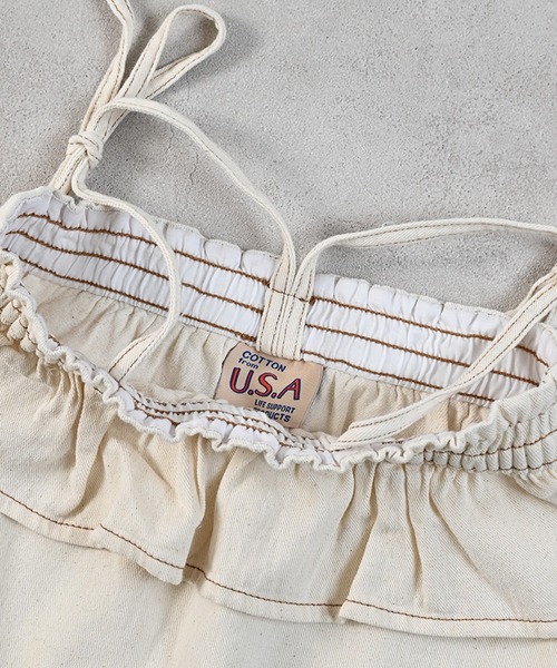 Life Support Products（ライフサポートプロダクツ）の「【COTTON from U.S.A】デニムキャミチュニック（チュニック・キッズ・ストライプ/キナリ/ネイビー・120/130/140/150/80/90/95/100/110）」の17枚目の写真