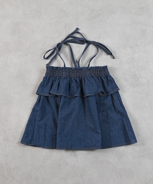 新規購入 COTTON from U.S.A】デニムキャミチュニック（チュニック トップス